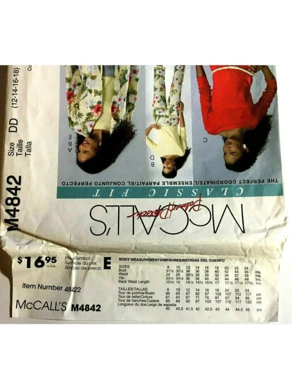 Vintage Sewing Pattern McCalls M4842 Women Coordinates Jacket Top Dress Sz 12-18